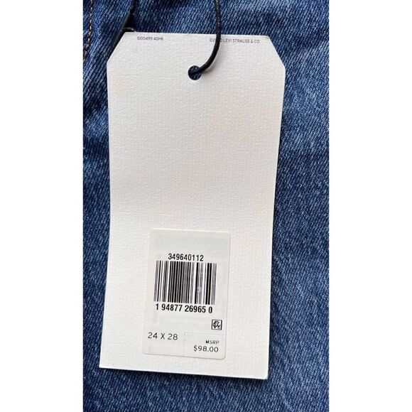 NWT Levi’s Wedgie Straight High Rise Jean in Salsa Charleston Outlasted, 24 X 28 - Picture 9 of 16